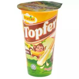 Бисквитные палочки Topfer с шоколадным и банановым кремом (40 гр.)